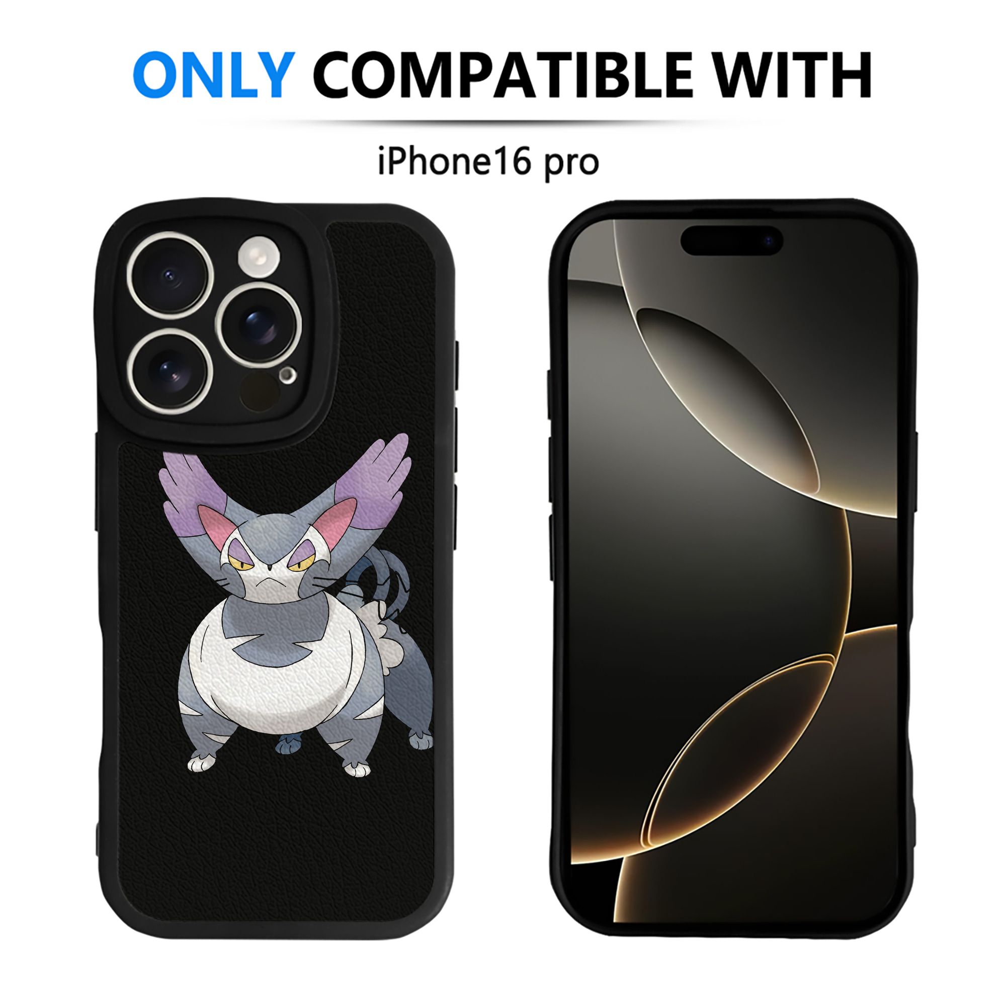 （画像用） ポケットモンスター Pokémon 【iPhone 16シリーズ対応】シリコンスマホケース（レザー調） 材質：シリコン